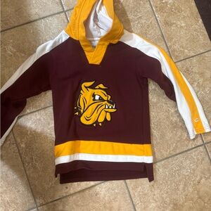 Champion Kids Maroon and Yellow Hoodie